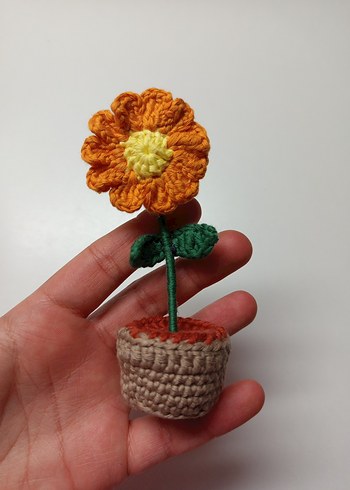 El Yapımı Bohem Çiçek magnetleri. - Görsel 5