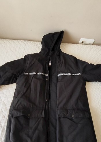 LCW Kids Siyah Erkek Çocuk Kaban - Görsel 5