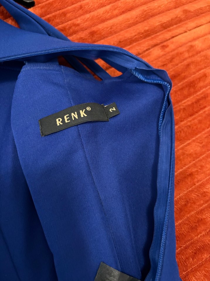 Straplez Lacivert Mini Elbise - Görsel 3