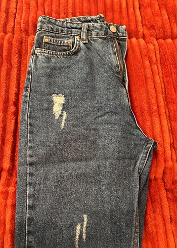 Trendyol düğmeli bol kesim kadın kot pantolon - Görsel 3