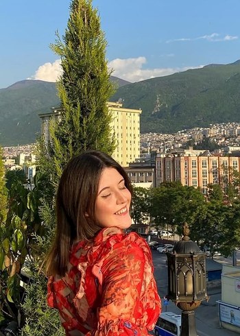 Kırmızı Çiçek Desenli Bohem Uzun Elbise - Görsel 2