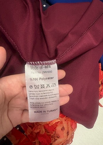 Bordo Uzun Askılı Kadın Abiye Elbise - Görsel 3