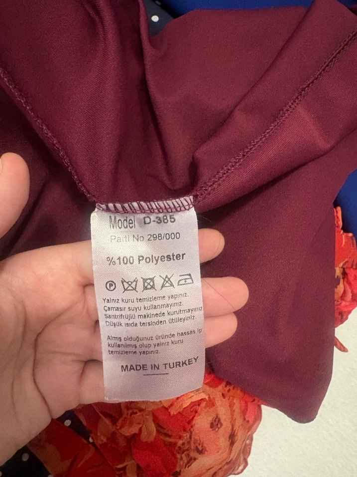 Bordo Uzun Askılı Kadın Abiye Elbise - Görsel 3