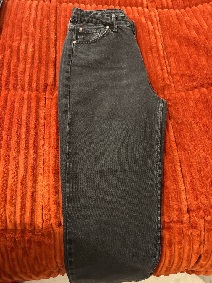 Gri Kadın Midi Boy Rahat Kesim Jean - Görsel 3