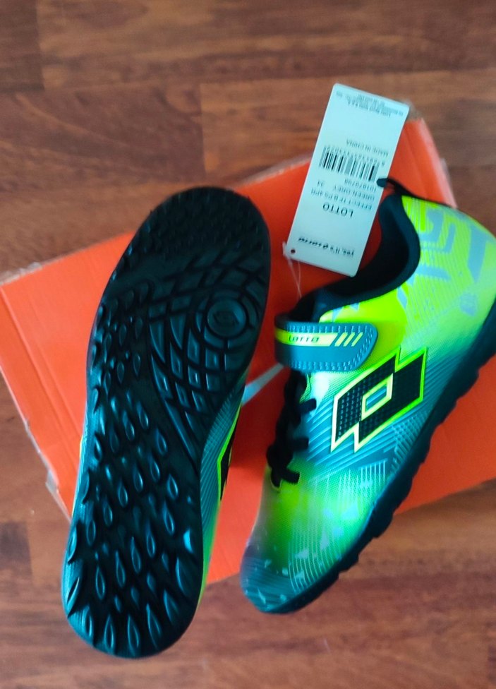 Lotto halı saha Renkli Spor Ayakkabı Velcro - Görsel 3