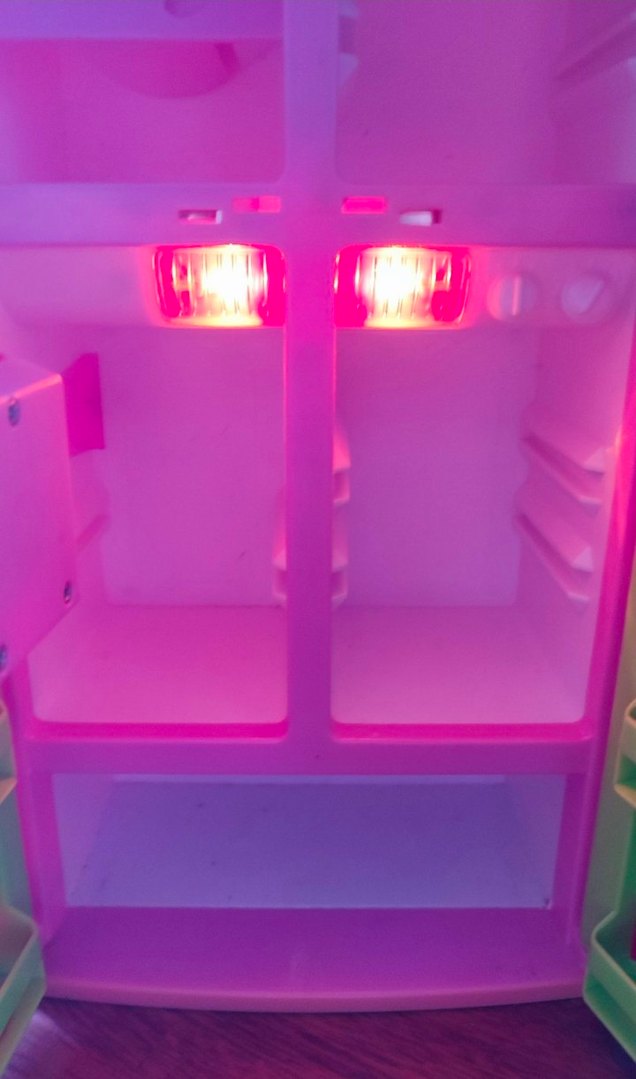 Renkli Pembe Çocuk Oyuncak buzdolabı - Görsel 2