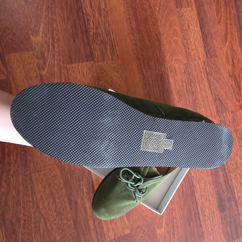 Yeşil Süet Kadın Dolgu Topuk Ayakkabı - Görsel 2