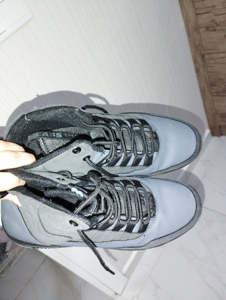 Gri Bağcıklı Erkek Spor Bot - Görsel 5