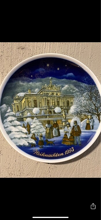  Beden Vintage bavaria royal tettau duvar tabağı Her yıl için özel üret