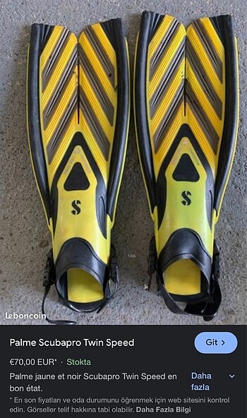 Scubapro twinjet dalgıç paleti