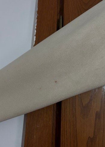 Kadın Bej Süet Düğmeli Midi Ceket - Görsel 2