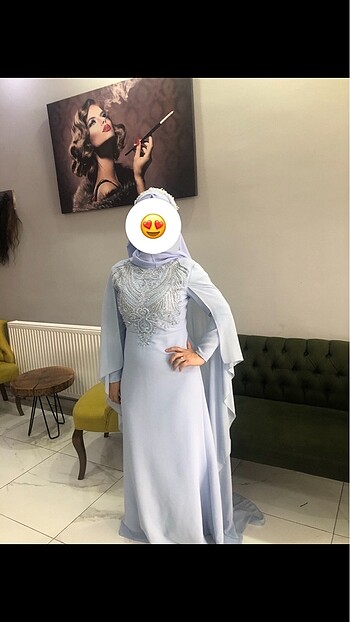 ALVİNA PELERİNLİ ELBİSE