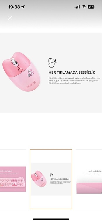 EVEREST KEDİ KLAVYE (SIFIR ) - Görsel 5