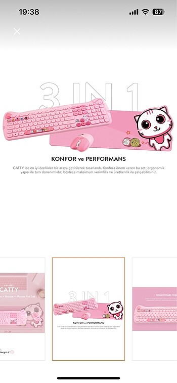 EVEREST KEDİ KLAVYE (SIFIR ) - Görsel 7