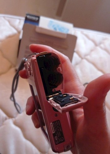 Beden Renk Pastel Pembe Sony Cybershot Dijital Kamera