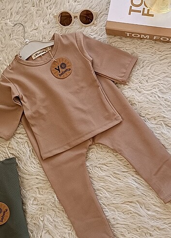 1 Yaş Beden camel Renk Bebek takım
