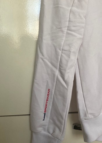 Yarım Fermuarlı Beyaz Kadın Sweatshirt - Görsel 2