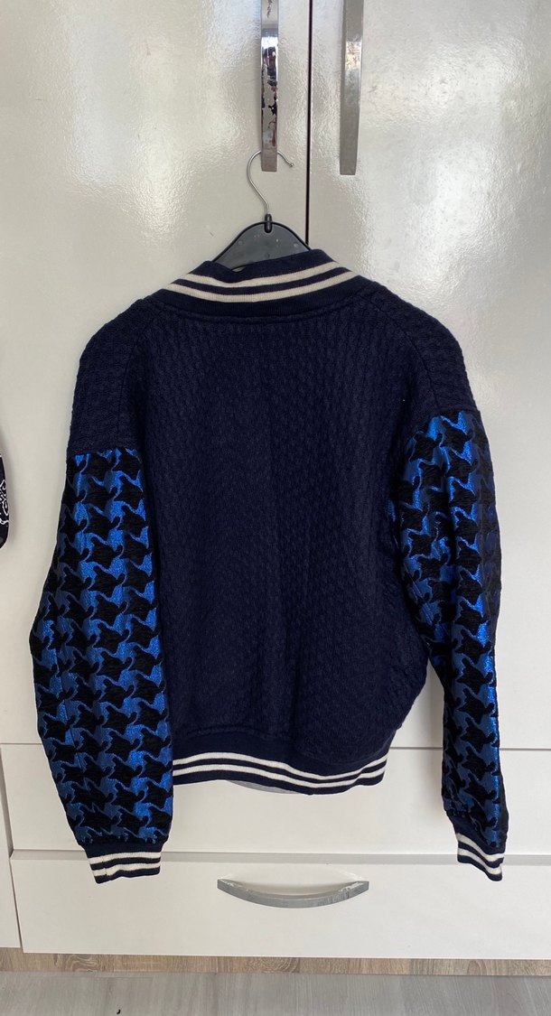 Düğmeli Lacivert Kadın Spor Ceket - Görsel 4