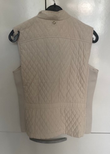 Bej Yüksek Yakalı Kadın Yelek - Görsel 5