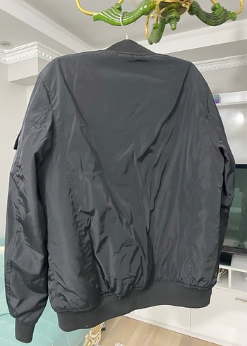 m Beden siyah Renk Oversize Fermuarlı Ceket