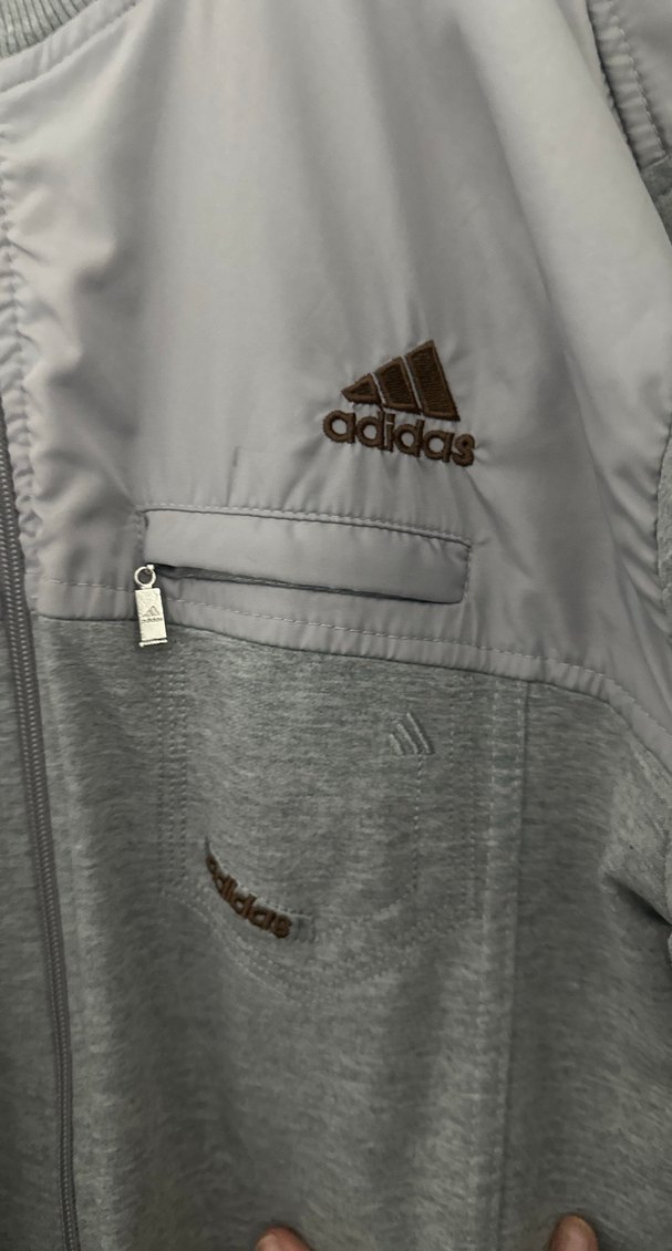 Gri Adidas Spor  Erkek Ceket - Görsel 2