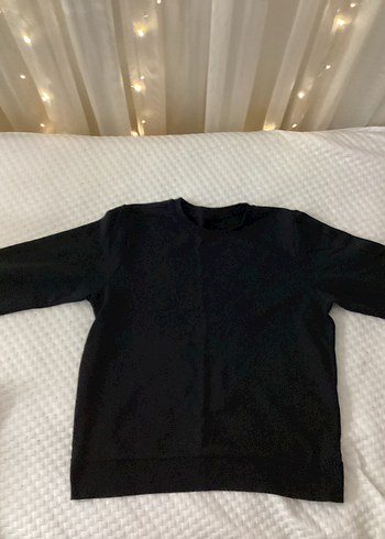 Diğer Siyah Bisiklet Yaka Sweat