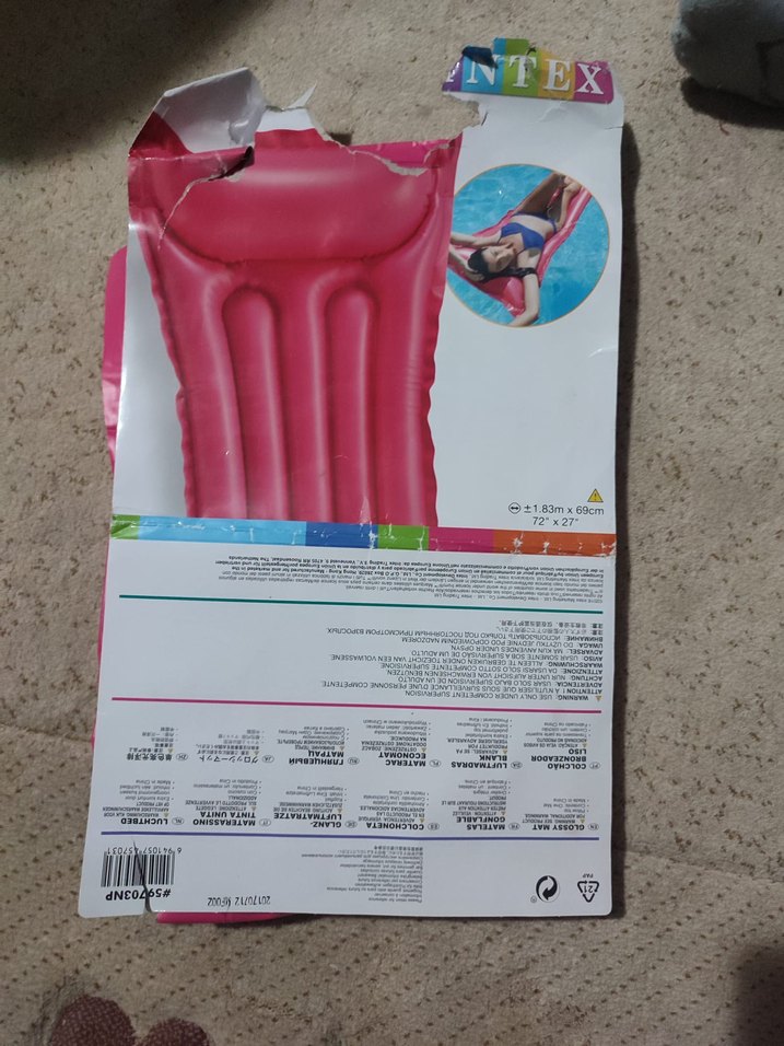 Pembe İntex Çocuk Şişme Deniz Yatağı - Görsel 3