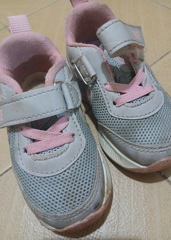 Kız Çocuk Gri-Pembe Spor Ayakkabı