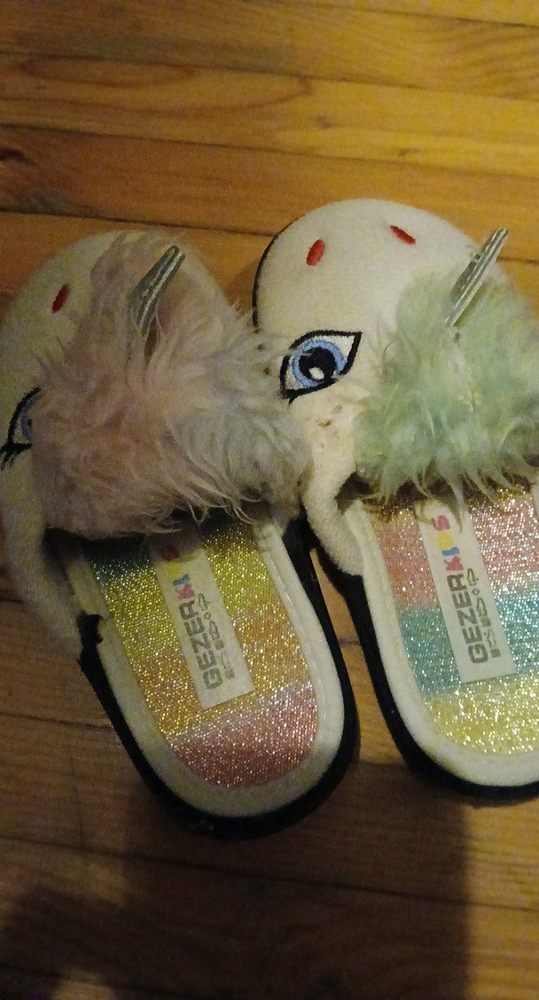 Nakışlı, Kürklü Beyaz Kız bebekTerlik - Görsel 3