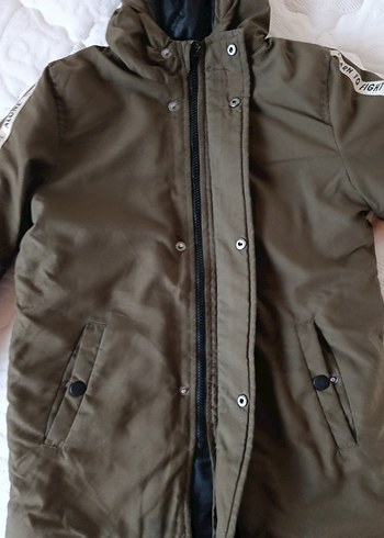 Fermuarlı Kapüşonlu Erkek Çocuk Mont - Görsel 3