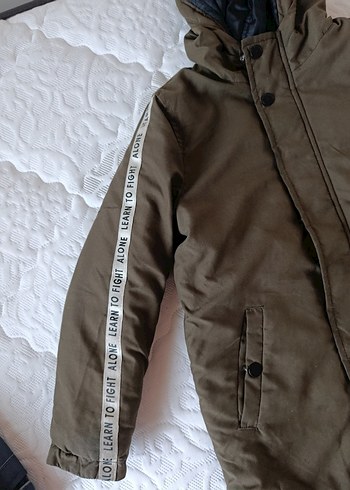 Fermuarlı Kapüşonlu Erkek Çocuk Mont - Görsel 4