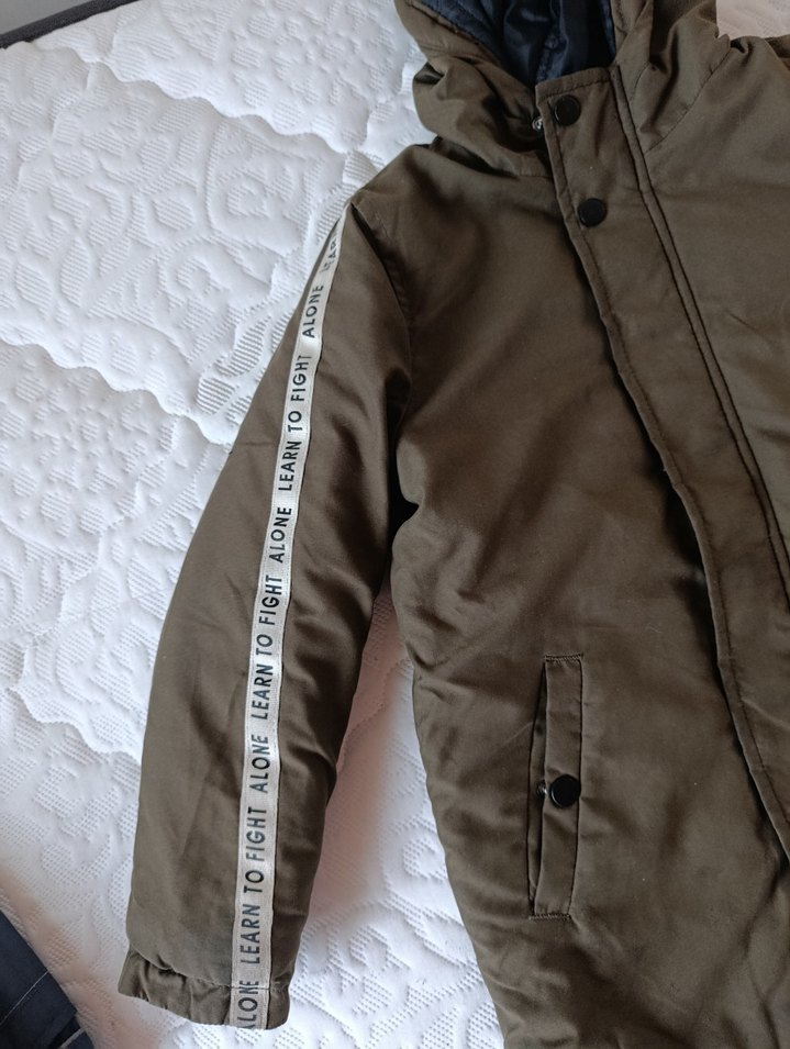 Fermuarlı Kapüşonlu Erkek Çocuk Mont - Görsel 4