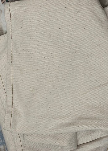 Bej Kadın Keten Pantolon - Görsel 3