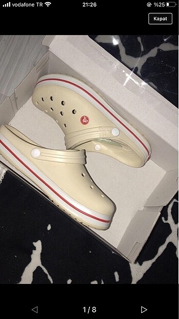 Crocs model terlikler satışta