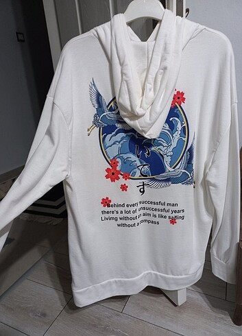 l Beden beyaz Renk Bayan sweatshirt 