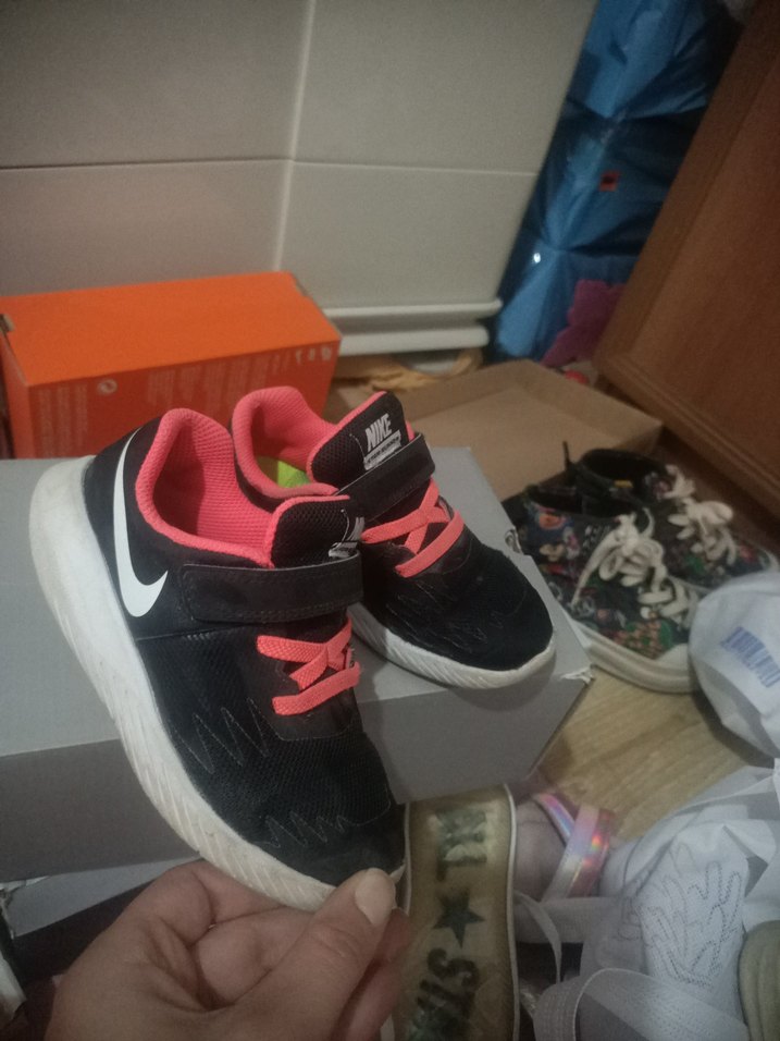 Nike Kız Çocuk Siyah Pembe Sneakers - Görsel 2