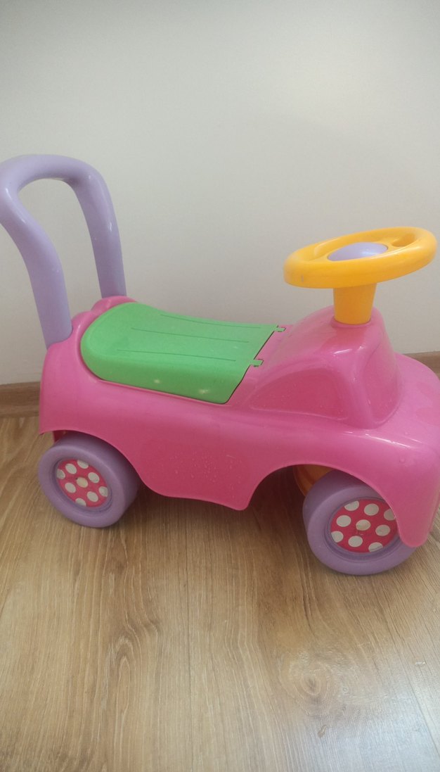 Renkli Pembe Çocuk Oyuncak Arabası - Görsel 2