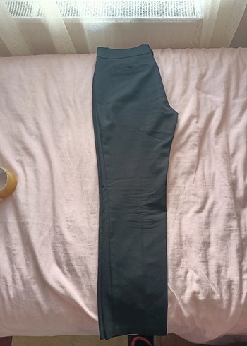 Düğmeli siyah Kadın Kumaş Pantolon - Görsel 3