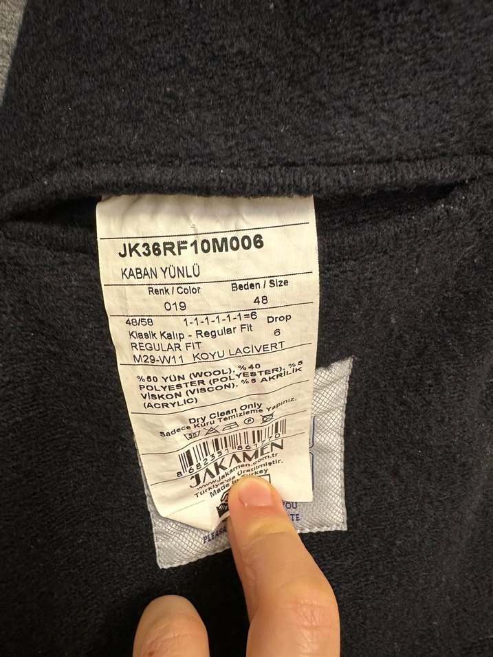 Düğmeli Gri Erkek Midi Kaban - Görsel 2