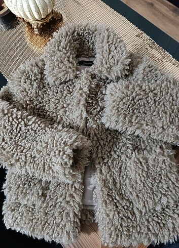 s Beden camel Renk Zara kisa peluş ceket