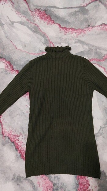 Bayan triko kazak kol detaylı - Görsel 2