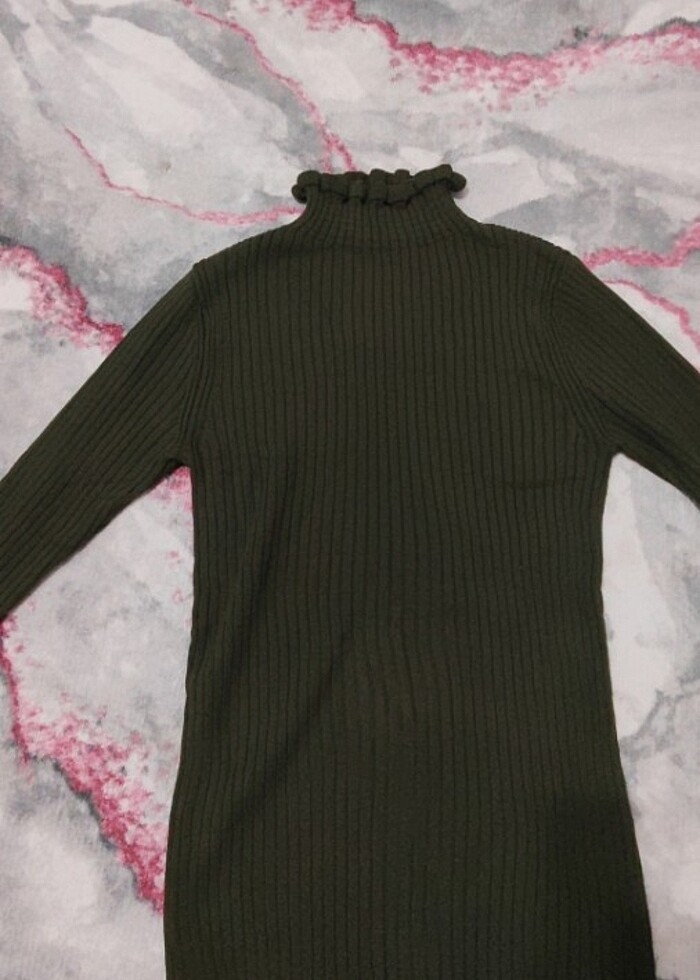 Bayan triko kazak kol detaylı - Görsel 2