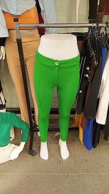 Özüm Butik Kadın Yeşil Tayt Pantolon 