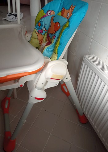 Beden turuncu Renk Turuncu Gri Chicco Bebek Mama Sandalyesi