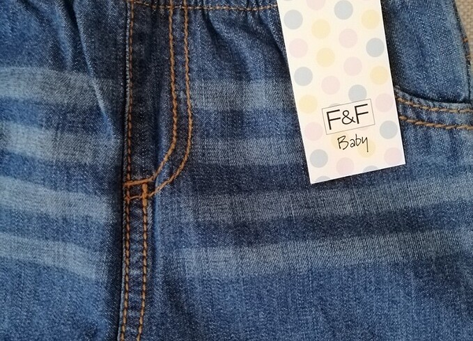 9-12 Ay Beden F&F kot pantolon