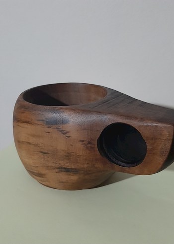 El Yapımı Ahşap Kahve Fincanı - Görsel 3