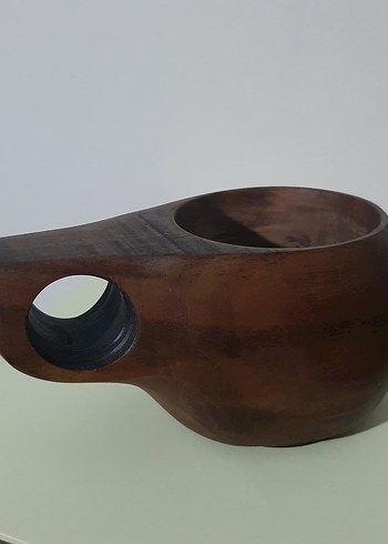 El Yapımı Ahşap Kahve Fincanı - Görsel 2