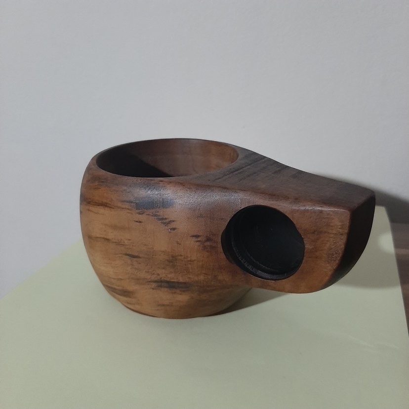 El Yapımı Ahşap Kahve Fincanı - Görsel 3