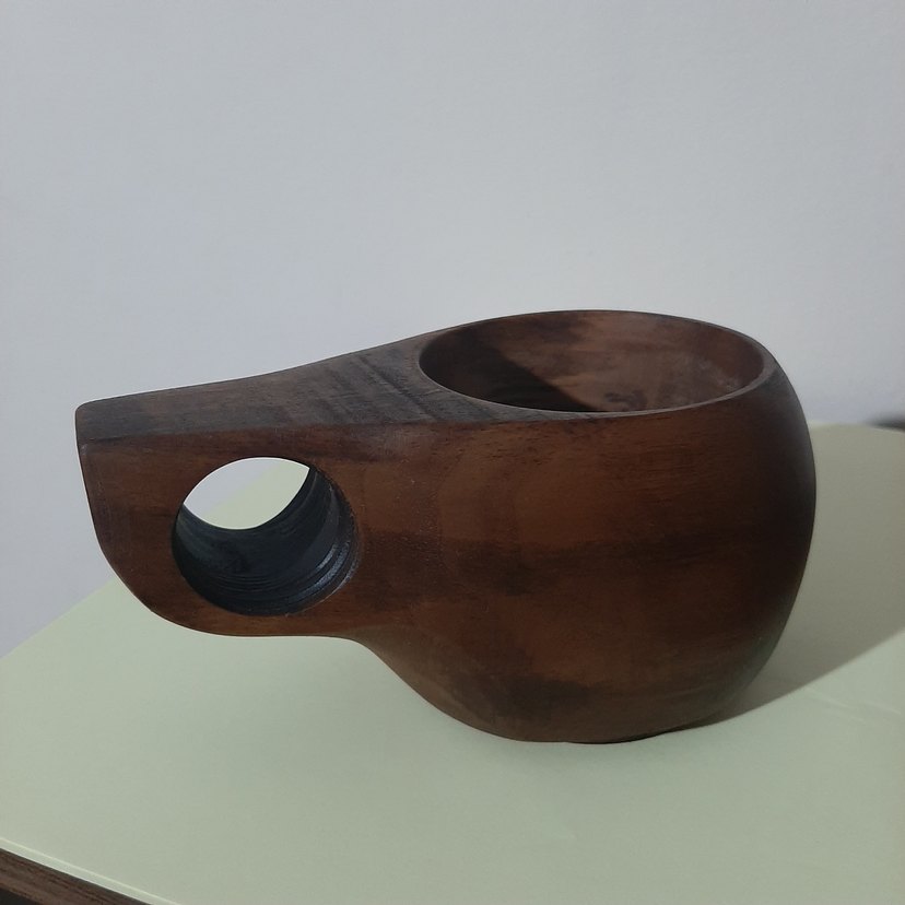 El Yapımı Ahşap Kahve Fincanı - Görsel 2