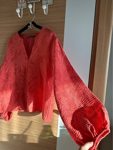 xs Beden Zara nar çiçeği bluz
